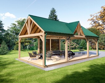 Pergola Plans 36x19 | DIY Wooden Canopy | Modern Backyard Pavilion PDF