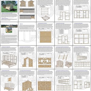 Walk-in Chicken Coop 8x8 + Run 8x24 | DIY Wooden Hen House | Outdoor ...