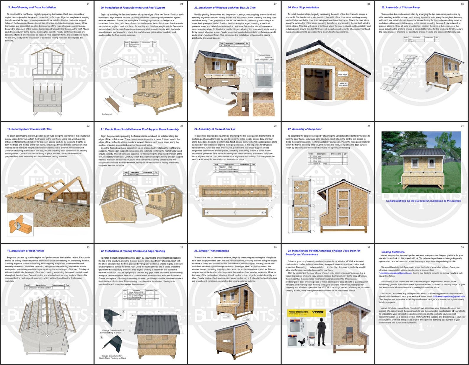Chicken Coop Plans 8x8 | DIY Walk-in Hen House | Backyard Chicken ...