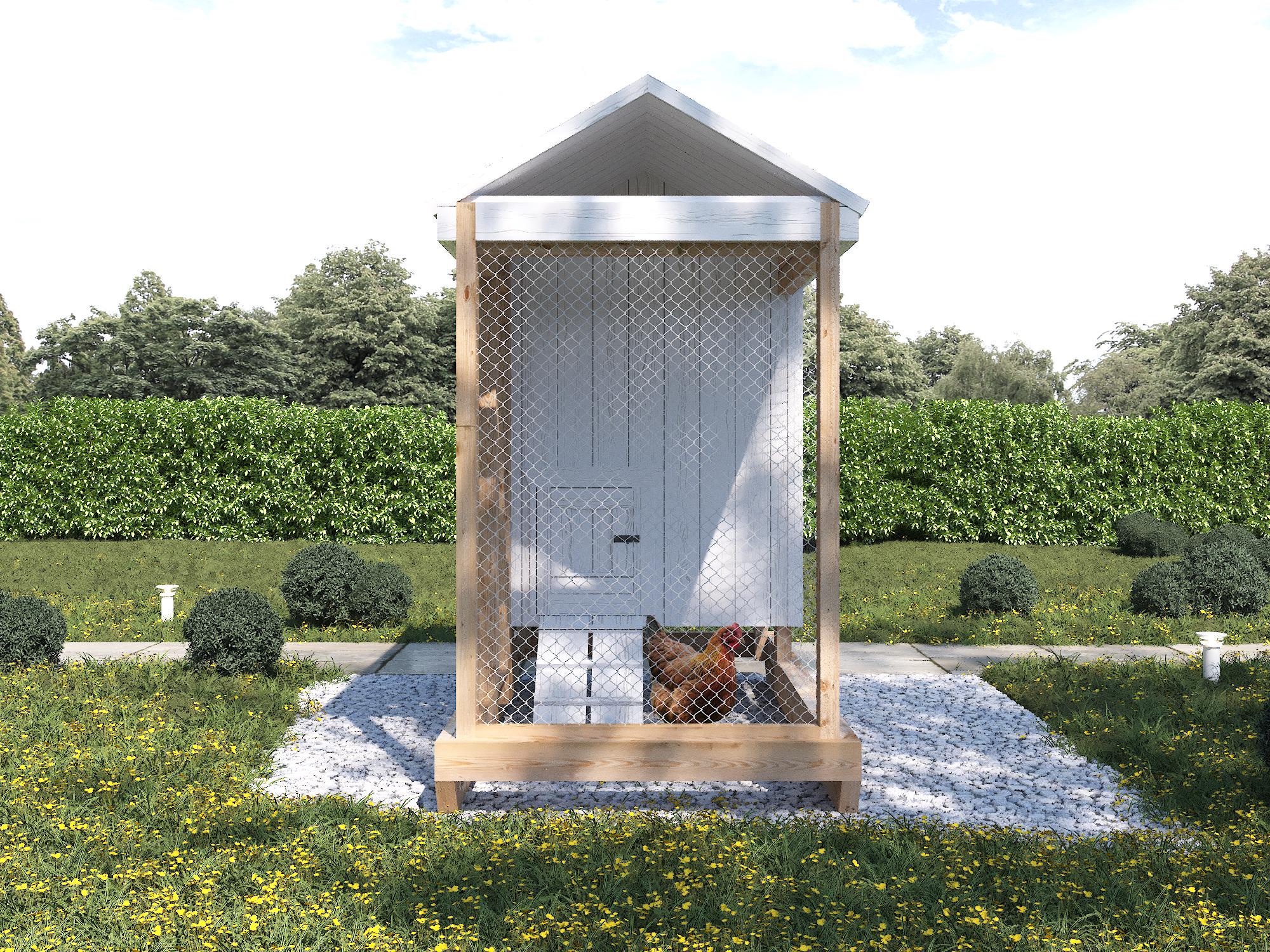 Eggcellence Hen House Plans 4x8 | DIY Backyard Chicken Shelter ...