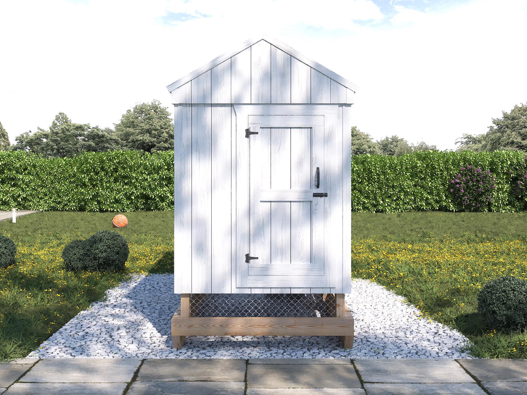 Eggcellence Hen House Plans 4x8 | DIY Backyard Chicken Shelter ...