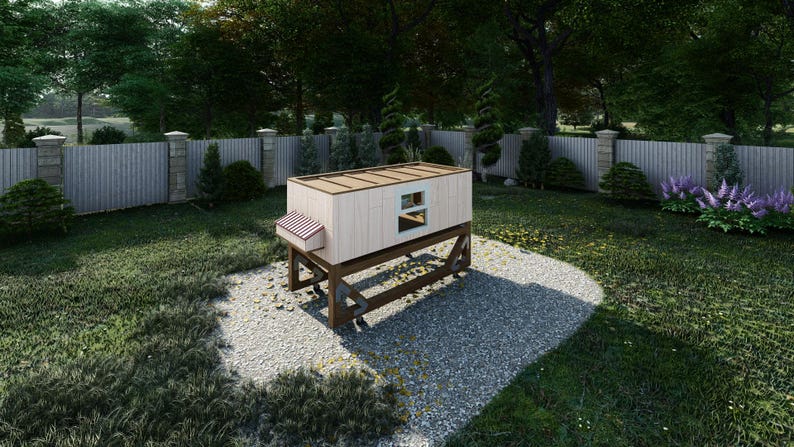 Mobile Chicken Coop 4x8 Plans | DIY Portable Hen House | Backyard ...