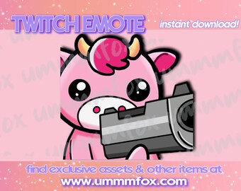 Cute Cow Emote - Twitch, Youtube, Discord