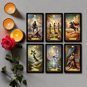 Oil Painting Style Tarot Deck | 78-Card Tarot Deck | Fine Art Collector’s Deck | Classical Tarot Inspired by the Masters