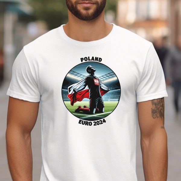 EURO 2024 POLAND PNG T-shirt Poland Soccer Wall Art Football Decorations Instant Download and Ready To Print Football Fan Gift