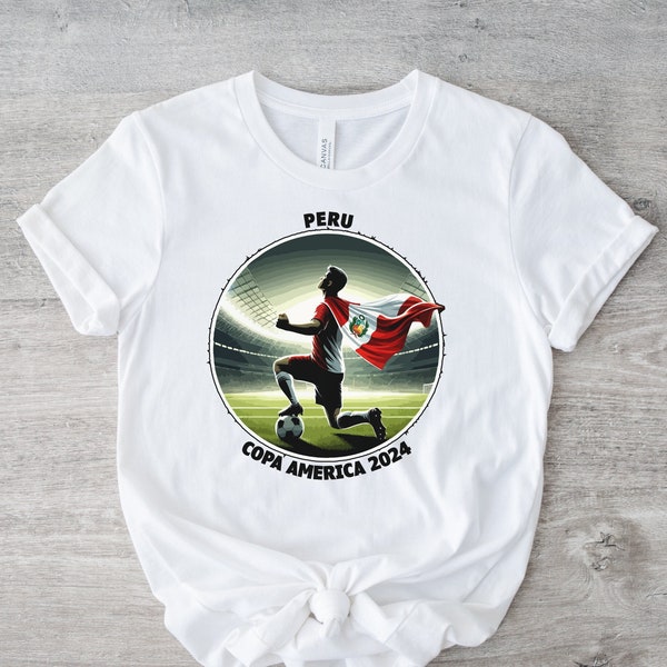 COPA AMERICA 2024 Peru PNG T-shirt Peru Soccer Wall Art Football Decorations Instant Download and Ready To Print Football Fan Gift