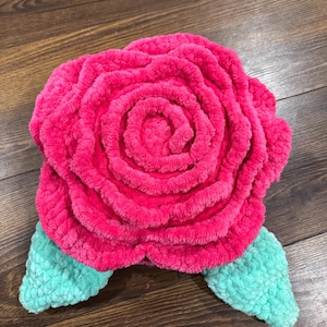 Rose flower pillow