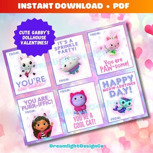 Valentine PDF | Gabby&#39;s Dollhouse | Instant Download