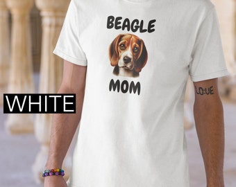 Unisex Softstyle T-Shirt. Pies rasy Beagle, Miłośnik psów, Właściciel zwierzaka, Towarzysz psa, Rasa Beagle, Mama psa, Przywiązanie do zwierząt, Wzór odcisku łapy