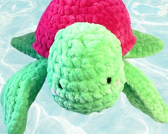 Ganchillo TORTUGA MARINA Peluche mediano Amigurumi