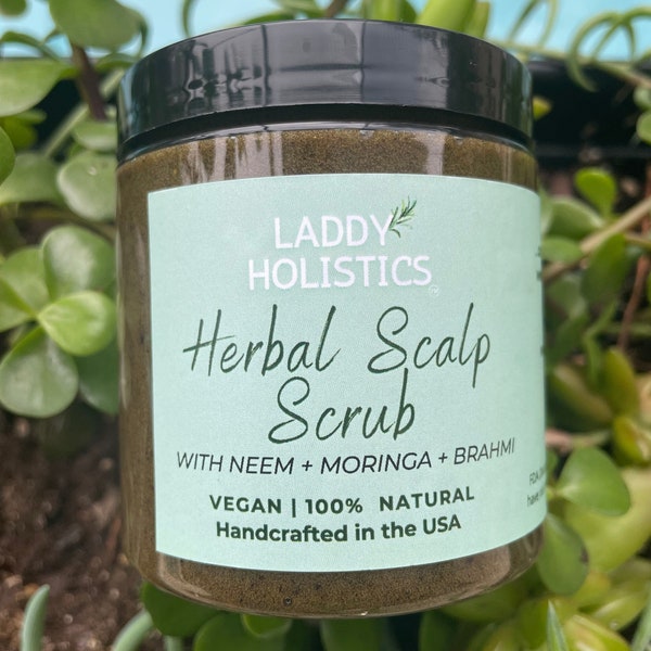 Eczema Scalp Scrub | Psoriasis Relief | Dandruff Scrub | Natural Haircare | Herbal Haircare | Rapid Hair Growth - Laddy Holistics