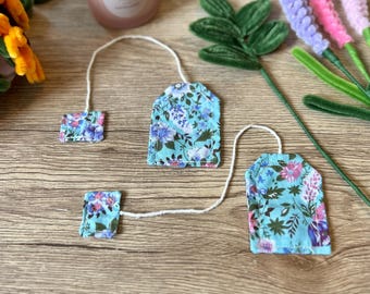 Marcapáginas de bolsita de té/marcapáginas/regalos para amantes de los libros/libros