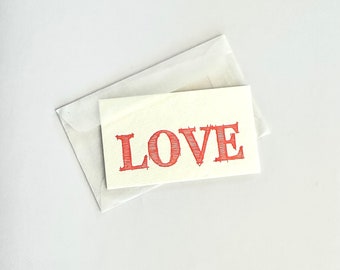 Mini Love Note Card