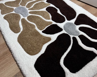 alfombra personalizada / Tufted hecho a mano / Hilo acrílico / Alfombra con mechones personalizados / Alfombra personalizada /