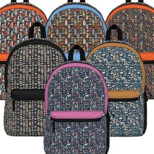 Aztec Pattern Backpack - Stylish School Bag for Students, Tribal Print Knapsack, Unique Travel Pack, Ethnic Rucksack, Boho Festival Backpack