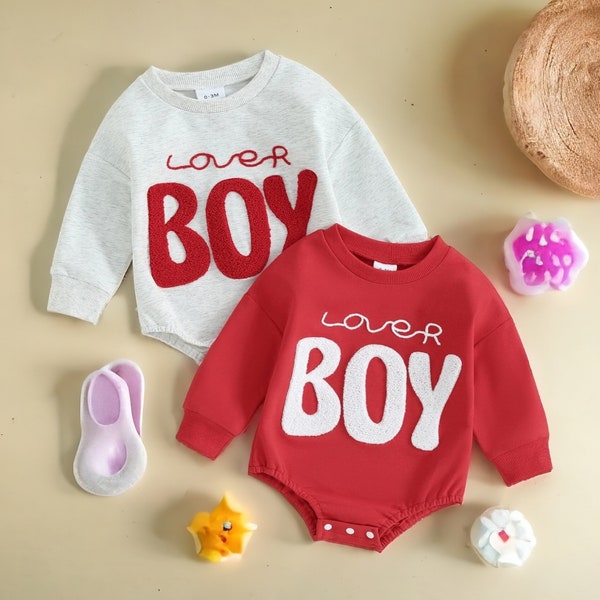 Lover Boy Baby Romper | Cute Newborn Bodysuit - Infant announcement Cloths - Gift for New Mum - Easter New Born Outfit