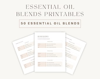 Essential Oil Blends for Wellness: Complete Aromatherapy Guide | Instant PDF