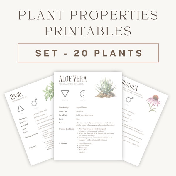 Herbal Wellness Collection: 20 Printable Guides for Natural Health & Home Apothecary