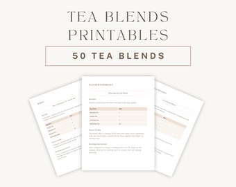 Tea for Every Emotion: Comprehensive Blends Guide | Instant Download PDF