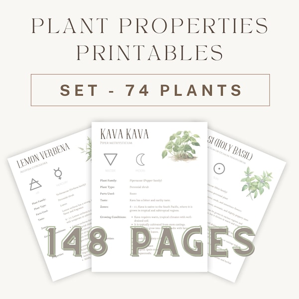 Herbal Wellness Collection: 74 Printable Guides for Natural Health & Home Apothecary