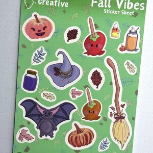 Feuille d'autocollants Fall Vibes