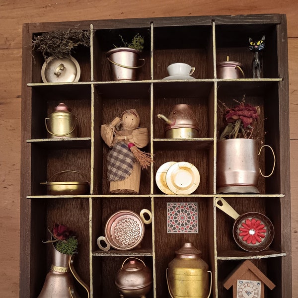 Vintage Kitchen Shadowbox