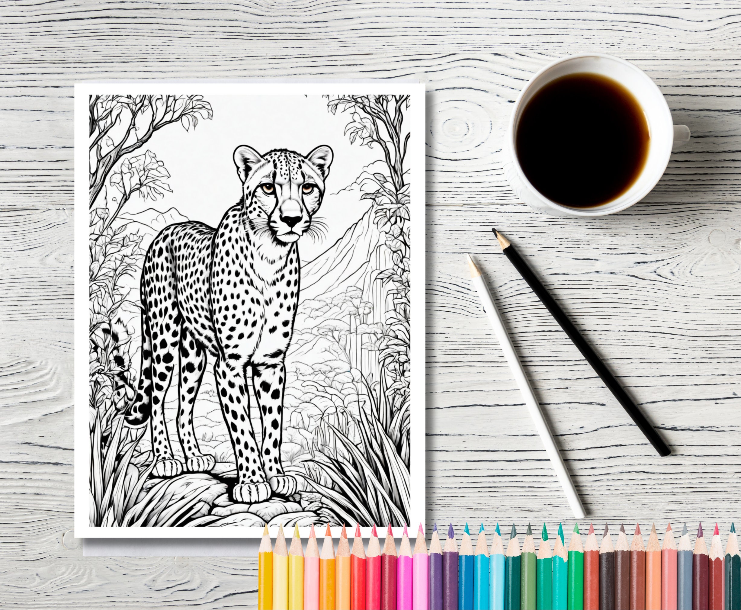 Printable Big Cats Coloring Pages - Il Fullxfull.5777959499 98v3 