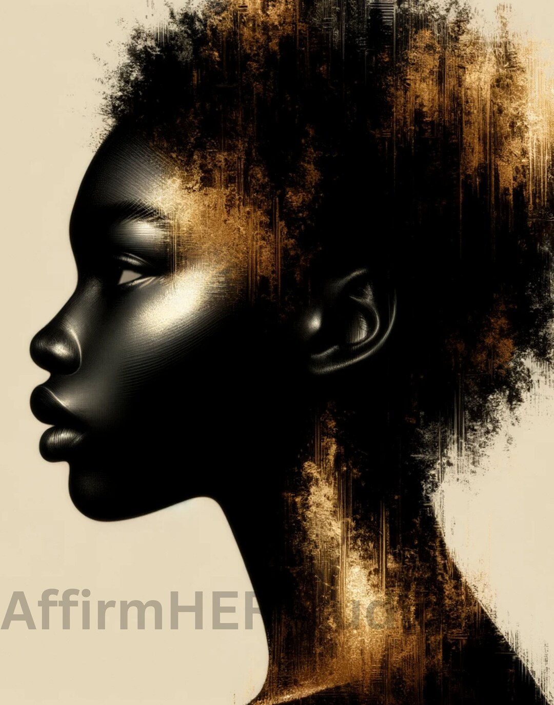 Black and Gold Wall Art - Etsy