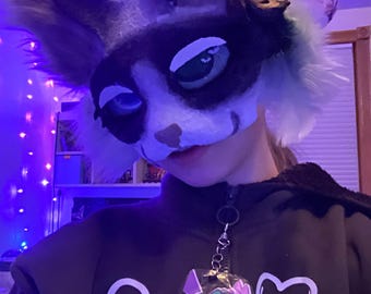 Snowshoe Cat Therian mask