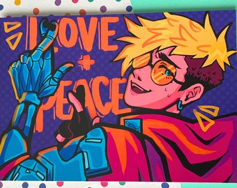 Vash the Stampede Love & Peace Print