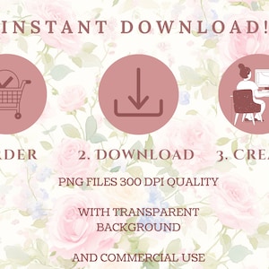 20 Spring Floral Window Clipart, Spring Flower Window View Bundle, Cozy ...