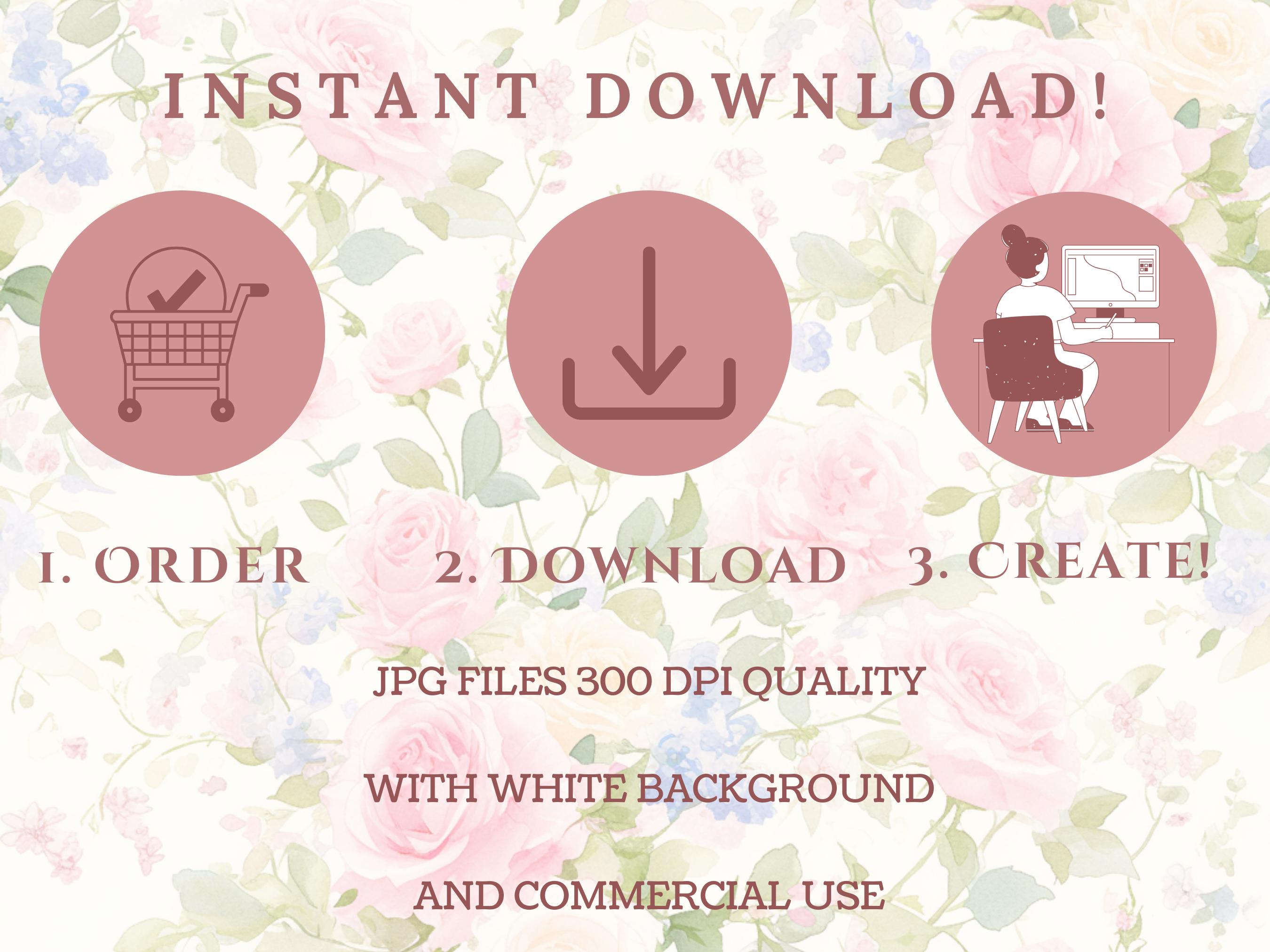 37 Soft White and Pink Peony Floral Border Clipart, Watercolor Peonies ...
