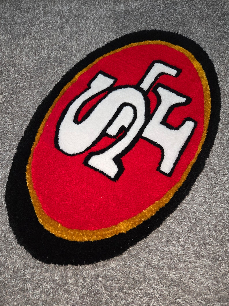 San Francisco 49ers Rug/ Home decor/ Kids friendly rug/ Gift Ideas image 3