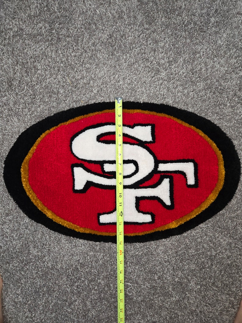 San Francisco 49ers Rug/ Home decor/ Kids friendly rug/ Gift Ideas image 5