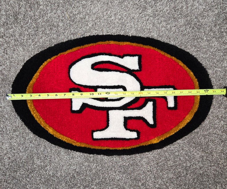 San Francisco 49ers Rug/ Home decor/ Kids friendly rug/ Gift Ideas image 6