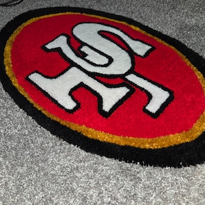 San Francisco 49ers Rug/ Home decor/ Kids friendly rug/ Gift Ideas image 2