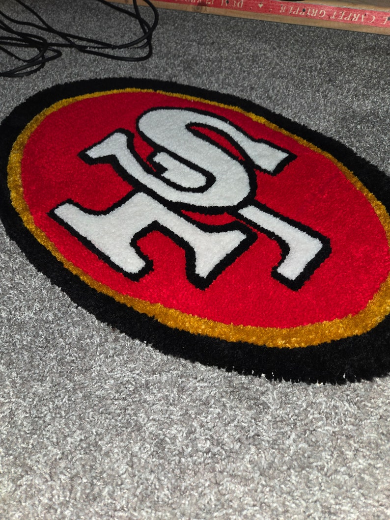 San Francisco 49ers Rug/ Home decor/ Kids friendly rug/ Gift Ideas image 2