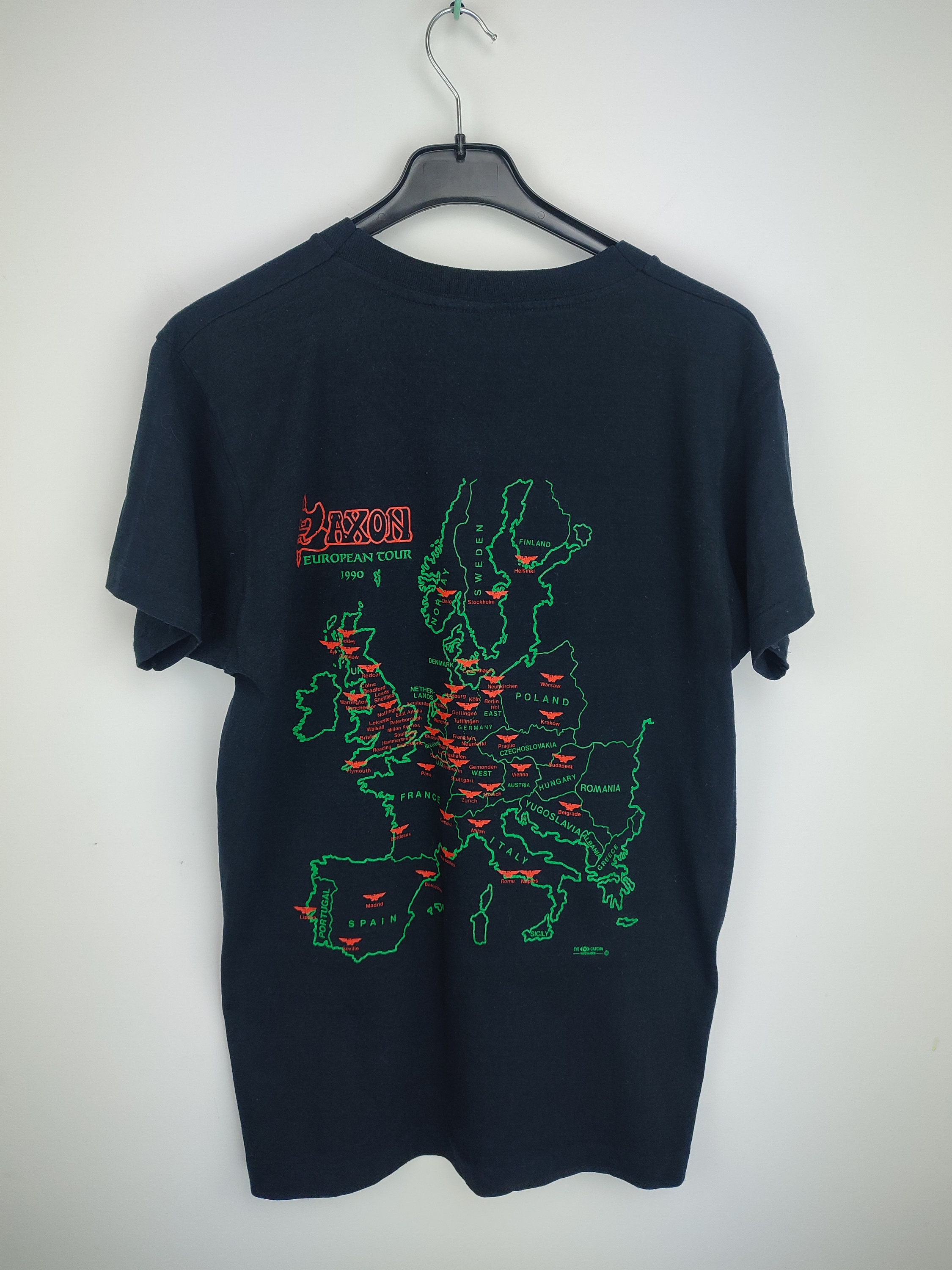 SAXON Isle of Man Live Tシャツ 1990 SAXON Isle of Man Live Tシャツ 1990