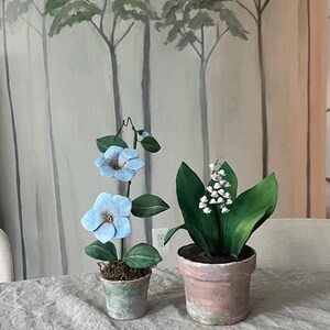 Paper Mache Lily of the Valley: Upcycled Floral Table Decor image 2