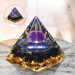 Orgone Pyramid for Positive Energy, Amethyst Crystal Sphere Pyramid ...