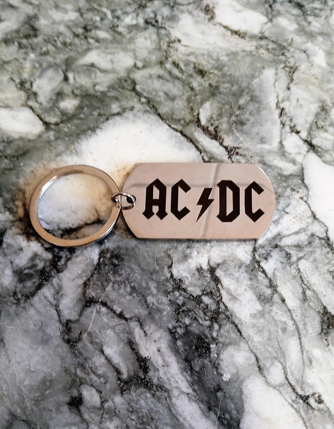 ACDC Ac Dc Rock Keychain - Etsy