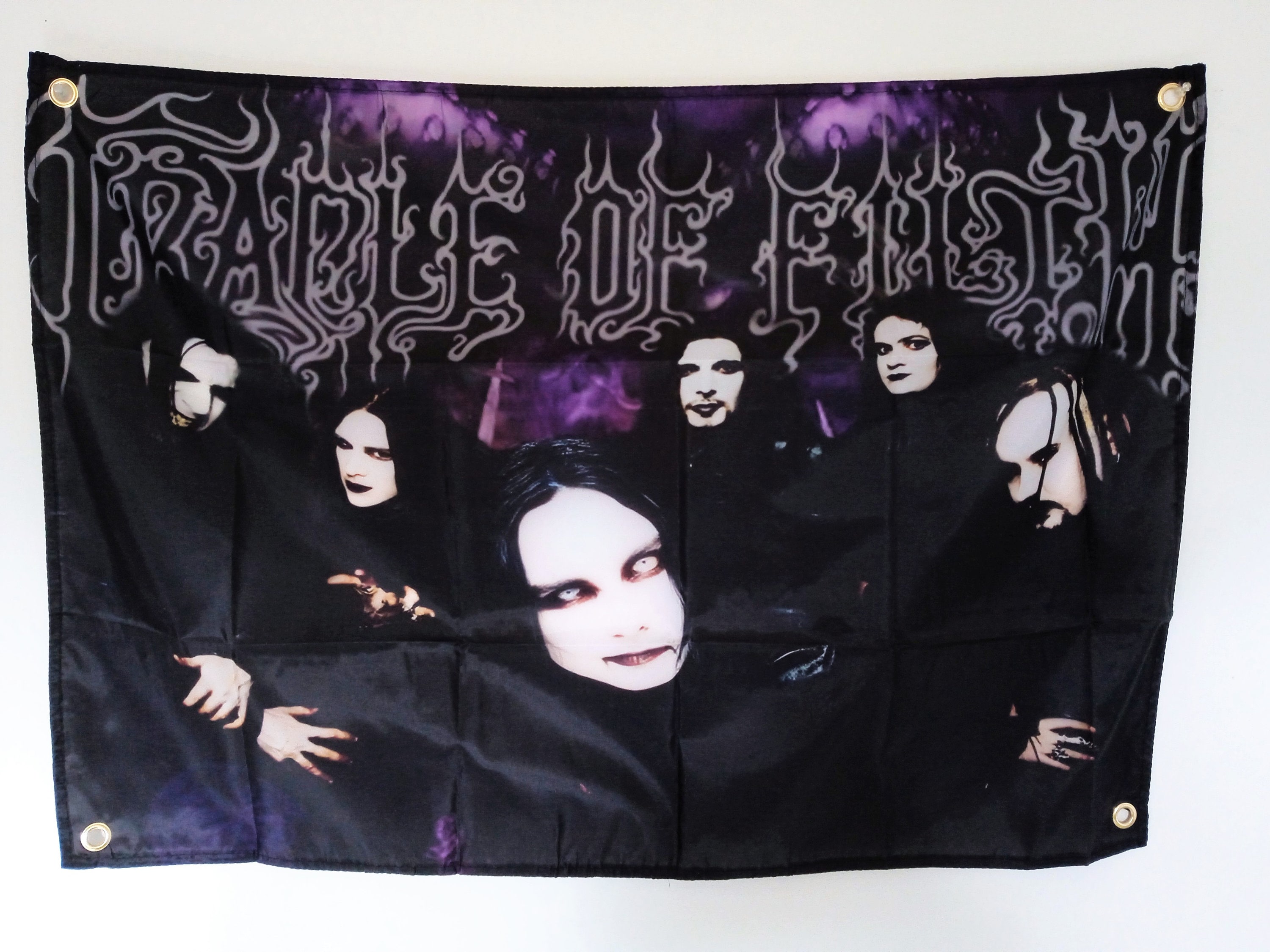 Cradle of Filth　フラッグ　布ポスター Cradle of Filth Black Metal Band Flag - Etsy