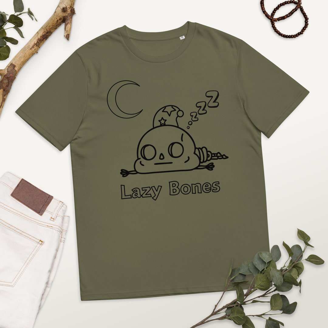 Lazy Bones T-shirt Skeleton T-shirt Graphic T-shirt Skeleton T-shirt ...