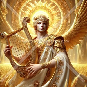 Apollo Roman Download: Digital Art, Instant Downloadable Wallpaper, Downloadable Fantasy Art, Digital Poster, Roman Art, Mythology
