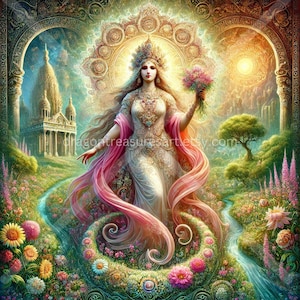 Lada Download: Digital Art, Instant Downloadable Wallpaper, Downloadable Fantasy Art, Digital Poster, Slavic Mythology