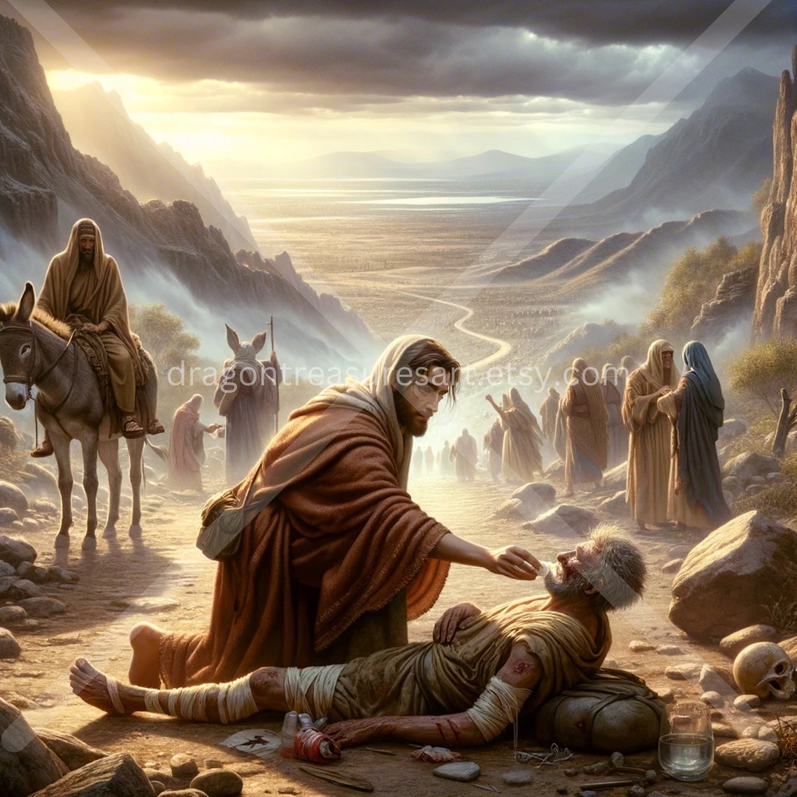 Good Samaritan Download Digital Art Instant Downloadable Wallpaper 
