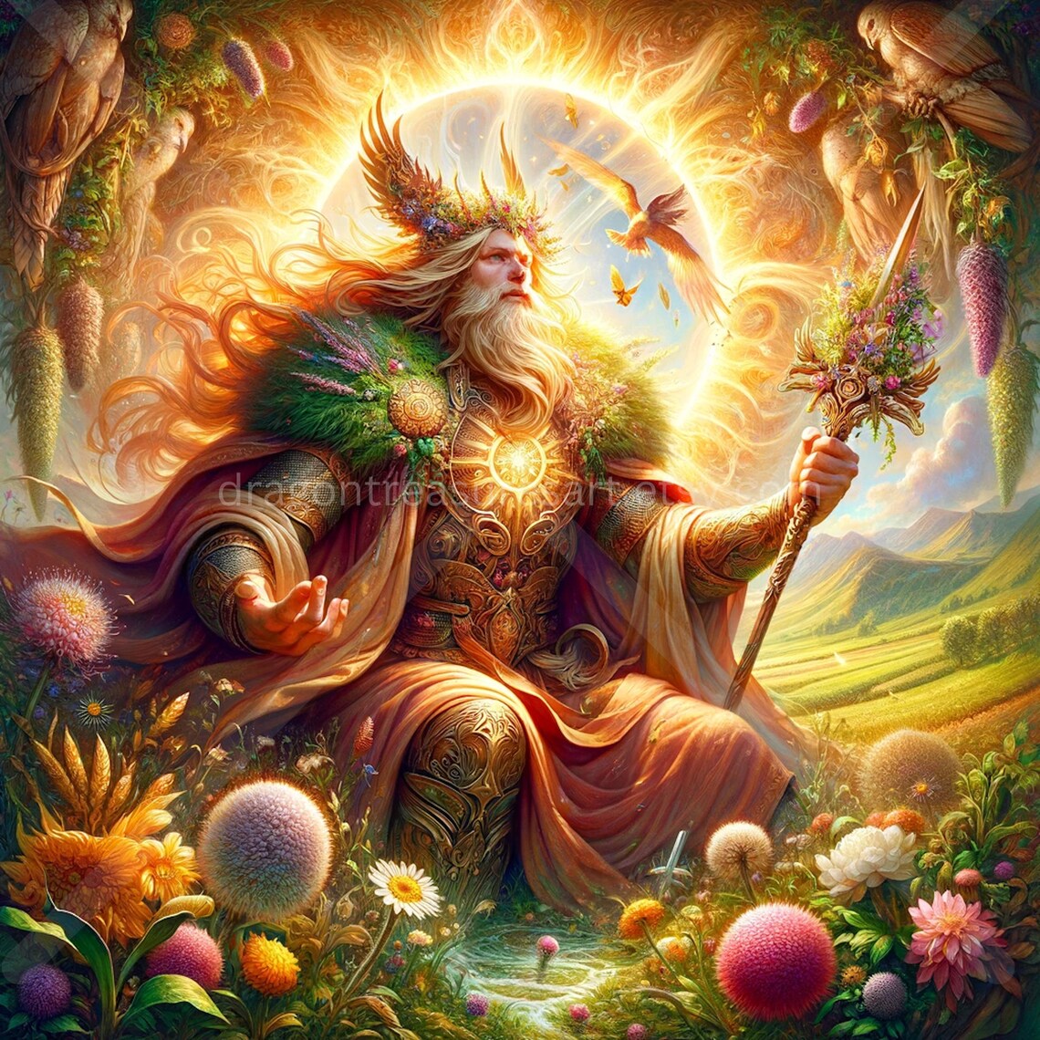 Freyr Download: Digital Art, Instant Downloadable Wallpaper ...
