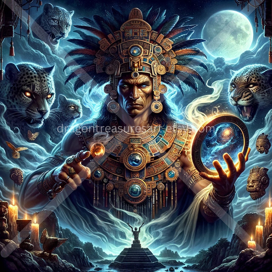Tezcatlipoca Download: Digital Art, Instant Downloadable