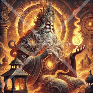 Svarozhich Download: Digital Art, Instant Downloadable Wallpaper, Downloadable Fantasy Art, Digital Poster, Slavic Mythology