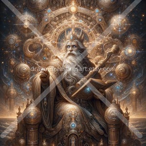 Rod Download: Digital Art, Instant Downloadable Wallpaper, Downloadable Fantasy Art, Digital Poster, Slavic Mythology